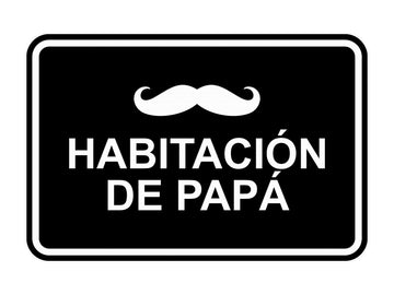 Signs ByLITA Classic Framed Habitación de papá Door or Wall Sign